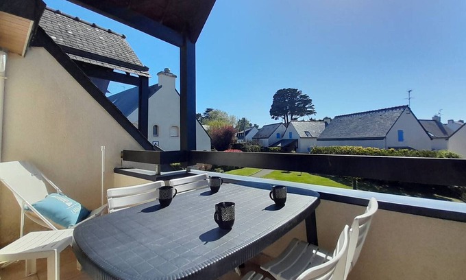 Carnac Apartment | Duplex 3 Rooms, Balcony, Close to Beach, Parking, Pet Friendly - Carnac