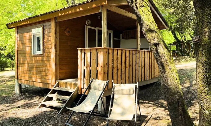 Cendras Ski Chalet | ECO Cabane 16m2 - 1 Schlafzimmer - ohne Toilette 4 Personen