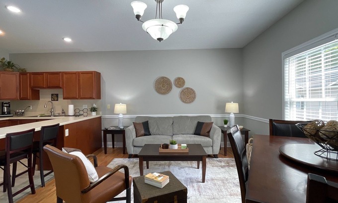 Johnson City House | Elegant 2BR | Modern Amenities & Convenient Flair