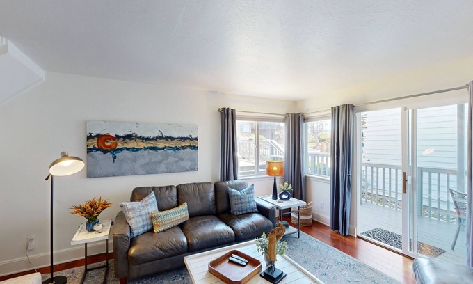 Park Hill House | Elegant ocean-view home with firepit & W/D - walk to Moonstone Beach