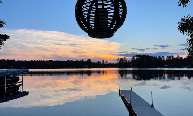 Gwinn House | Endless Summer and Cool Winter on Big Shag Lake in Gwinn, Michigan with Sauna