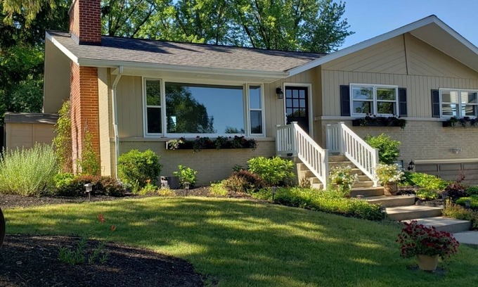 Powers Lake House | Enjoy this updated home just steps from the sandy beach in Powers Lake.
