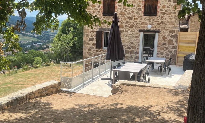 Satillieu House | Escape to the Ardèche forest - quiet gîte, swimming pool and animals, Domaine Solio
