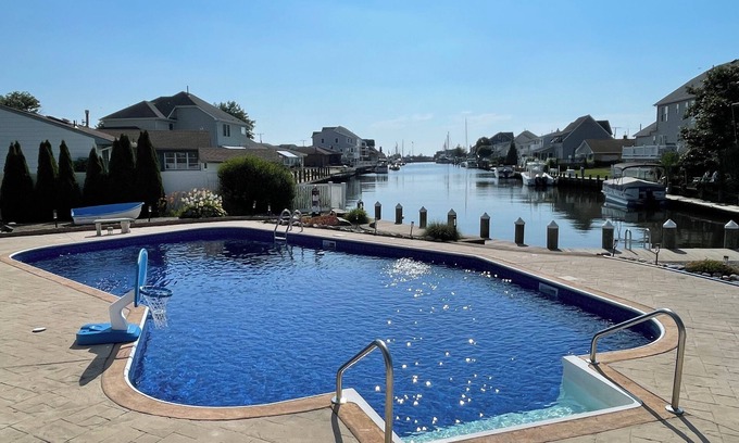 Bayville House | Exceptional waterview house, pool, 2-min walk to Ocean Gate beach!