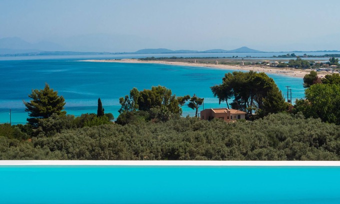 Agios Ioannis Villa | Fabulous modern villa w/private pool and stunning seaviews, next to the beach