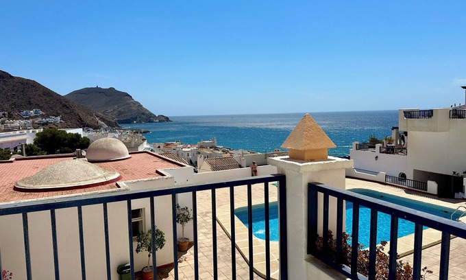 San Jose Apartment | Fabulous ocean view and pool 80m from the beach in San Jose (pet friendly)