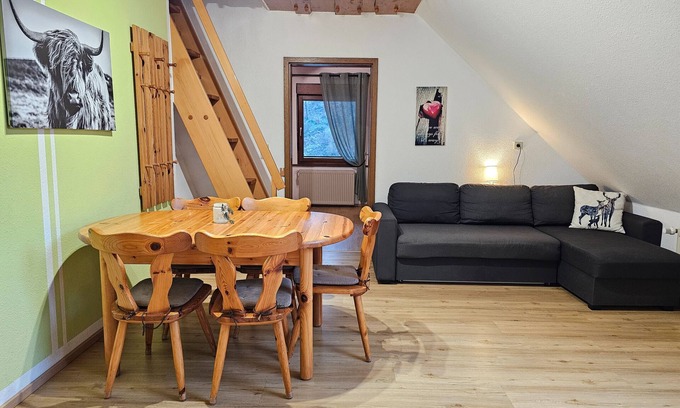 Bad Peterstal-Griesbach Apartment | Family apartment (No. 6) with 2 bedrooms, eat-in kitchen, bathroom & balcony