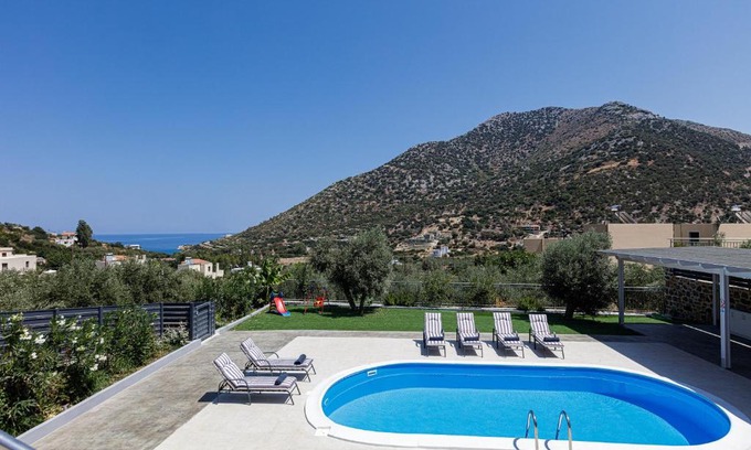 Vlichada Villa | Family Friendly Basilicata Attali villa Private Pool,Children area