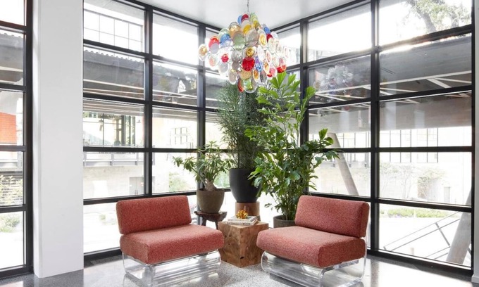 Travis Heights House | Family Stay | Room w/Balcony and Seating Area | Outdoor Pool & Dining Option