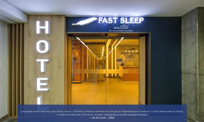 Aeroporto Internacional Governador Andre Franco Montoro Hotel | Fast Sleep Suites by Slaviero Hoteis - Hotel dentro do Aeroporto de Guarulhos - Terminal 2 - desembarque oeste