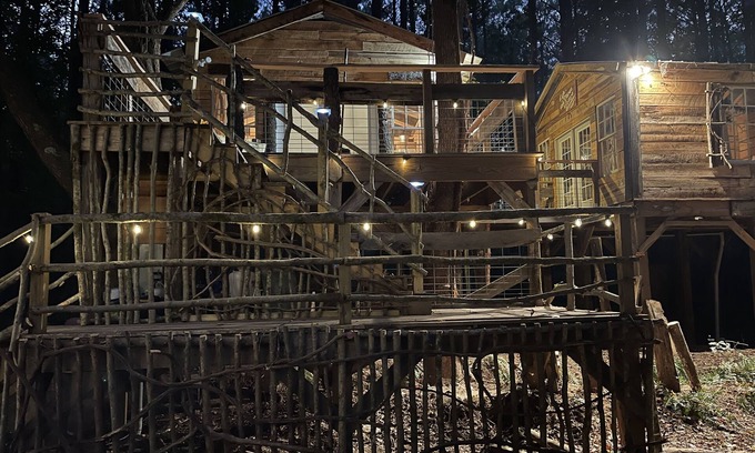 Tishomingo Cottage | Fern Hollow Treehouse, rustic escape cozy romantic