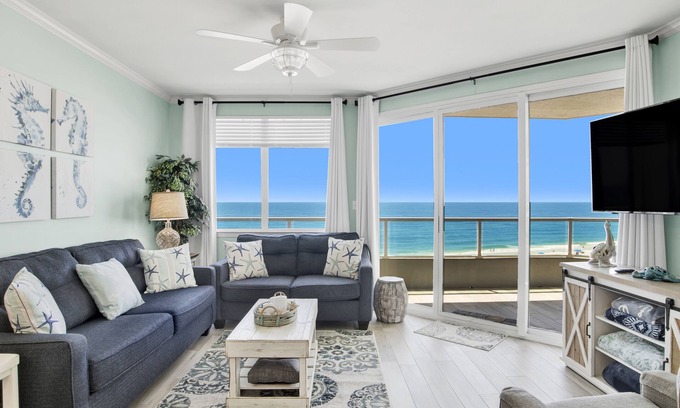 Orange Beach Condo | Fido friendly! Silver Beach 605. Toes in the Water OBA & Access to Sand!
