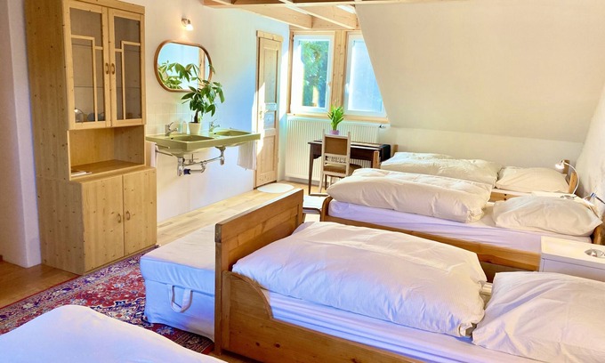 Engen Apartment | Five-bed room 30 sqm with private shower and shared WC, max. 5 persons