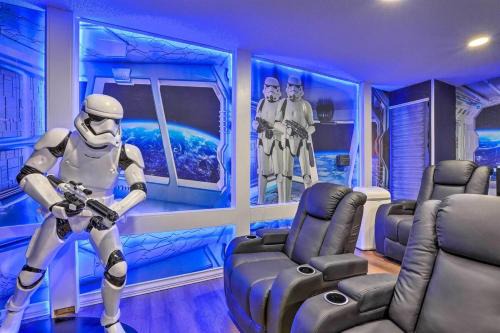 Clear Creek House | Florida Disney Star Wars Villa, Poolside Cinema