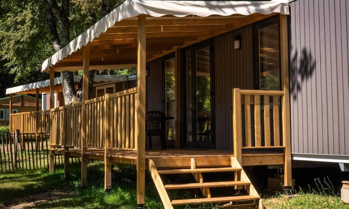 Angoisse House | Flower camping de Rouffiac * - Mobile home Gabare Premium 37m2- 2 bedrooms 6 people
