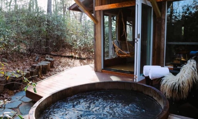 Fairview House | Forest Bathhouse – Sauna + Soak Tub + Luxury