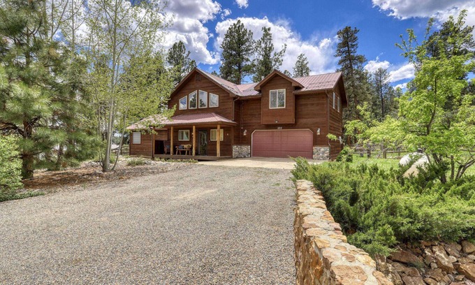 Pagosa Highlands House | Forest View House: Cozy Cabin with Huge Deck, Mountain Views, and Access to Turkey Springs Trails