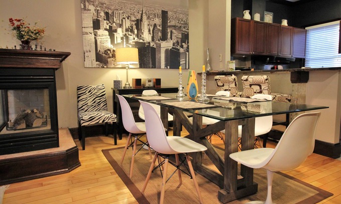 Highland Park Apartment | *Fresh* Modern Triplex in a Classic Boston Row House, Amazing City Views!
