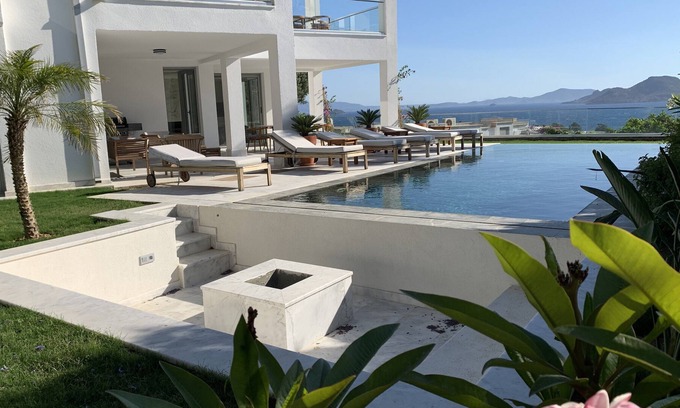 Kadıkale Villa | Fully Renovated for 2021. Villa with an incredible Greek island view and pool.