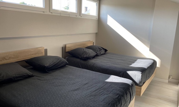 Surgeres Apartment | Furnished duplex studio with air-conditioned parking space