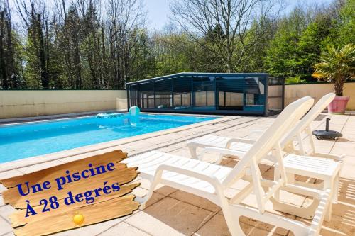 Saint-Evarzec House | Gîte Bihan 4P piscine ou jacuzzi