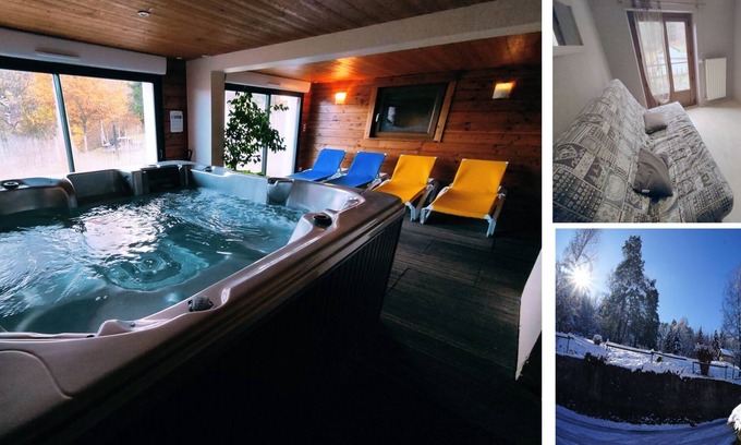 Dommartin-les-Remiremont Apartment | Gîte Mélina with Spa Jacuzzi Sauna Fishing pond