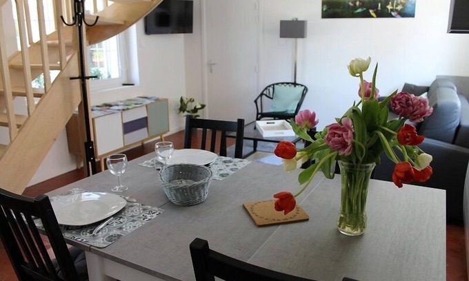 Wattignies Cottage | Gîtes du Frêne - Blanche 1chambre et un canapé-lit