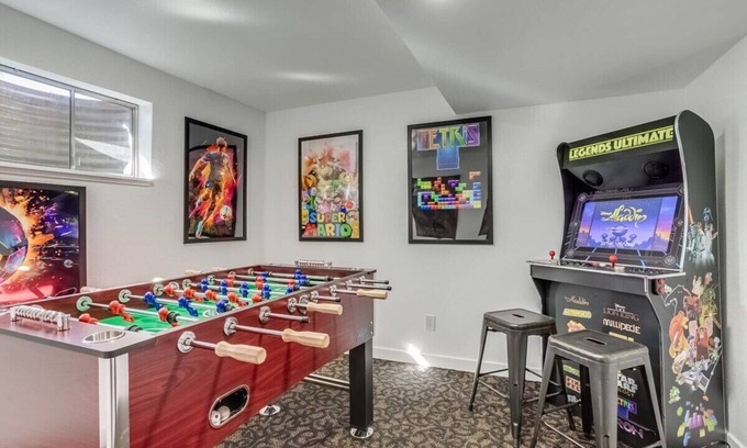 Parkborough House | Gameroom and Theater in a breathtaking home
