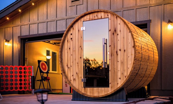 Williams House | Gateway Getaway in wonderful Williams with fire pit, sauna, game room and views!
