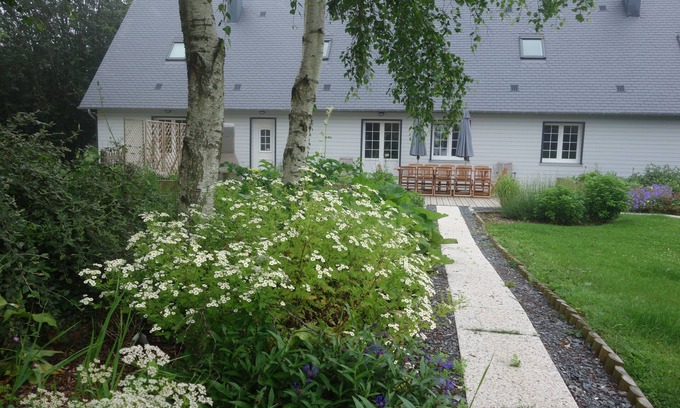 Lieuvin Pays d'Auge Cottage | Gite La Pointe Ridel 30mn Deauville 10 people Calme Nature Horses - 3 épis GF