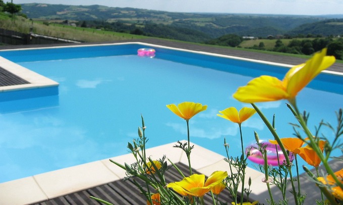 Saint-Andre-de-Najac Other | Gite Le Combal - Beautiful Farmhouse Near Najac, Panoramic Views, Heated Pool.