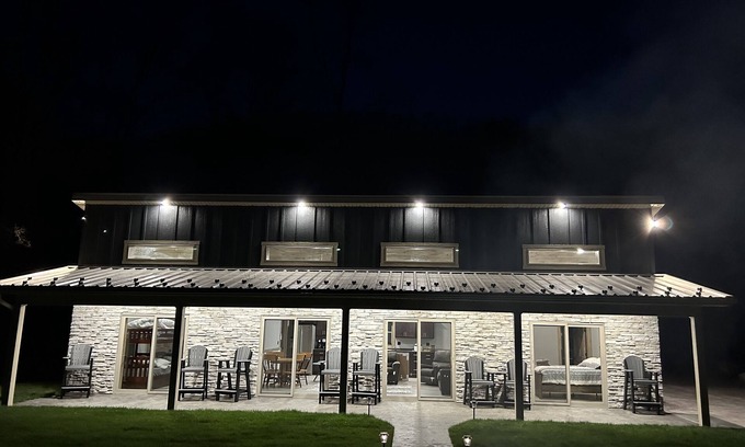 Wilcox Cabin | Gone Fishing cabin- family-friendly, riverfront & minutes from East Branch Lake.