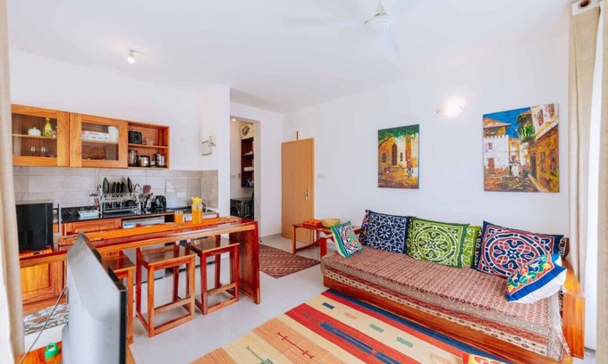 Tunguu Condo | Gorgeous 1-bedroom garden apartment in Fumba Town