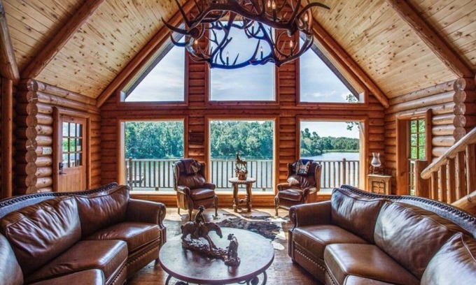 Athens House | Grand Luxurious Lodge (Lake Front) on beautiful 700+ acres at Cedar Cove Ranch