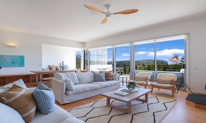 Macmasters Beach House | Great views and loads of room for all the family - with a fireplace!