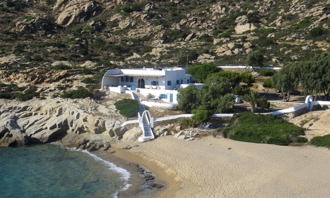 Milopotas House | Greek Island Beach Villa /'Private' Beach