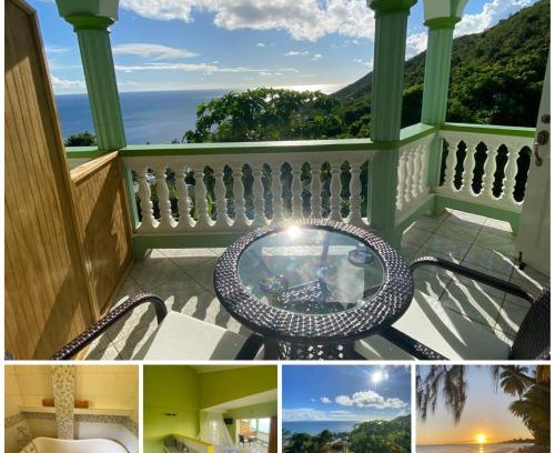 Laborie Apartment | Greenhouse on the Hill, Sea View Studio Apartment