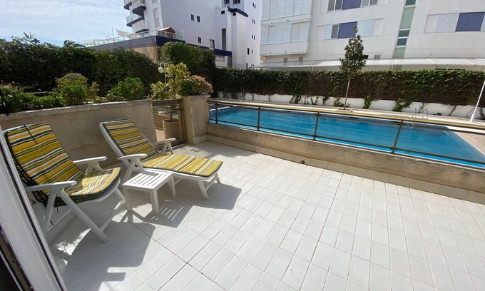 Segur de Calafell Apartment | Ground floor by the sea with large terrace and pool