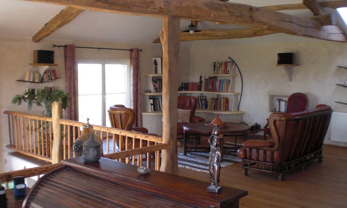 Chenay-le-Chatel House | Guest rooms of the hill like family suite including breakfast.