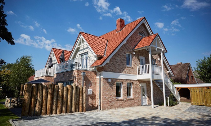 Busum Apartment | Haus Daglind Apartment 2 mit Sauna und Schöner Terrasse
