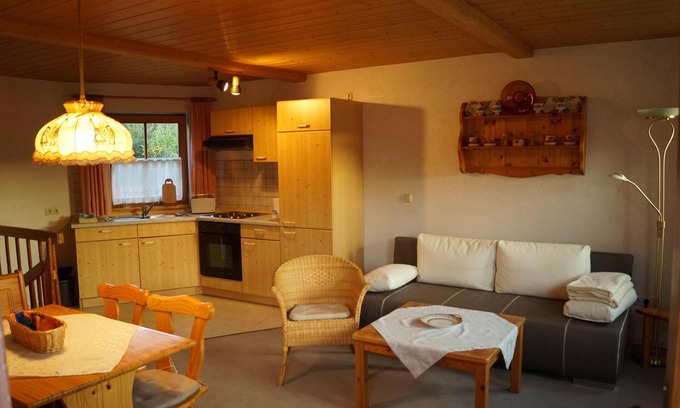 Haidmuhle Apartment | Haus Haidweg Wohnung 6 - 2 Zimmer Maisonette, ca. 55 qm für 2-4 Personen mit privatem Eingang und direktem Zugang zum Garten