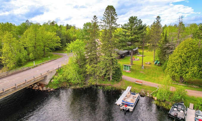 New Post House | Hayward Retreat on the Chippewa Flowage w/Dock!