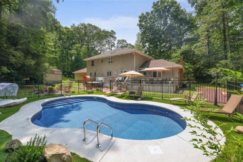 Stroudsburg House | Heated Private Pool Hot Tub Game Room Sauna