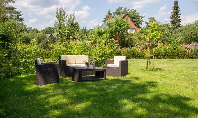 Undeloh Apartment | Heideträume Appartements "Weltenbummler", balcony, nature reserve