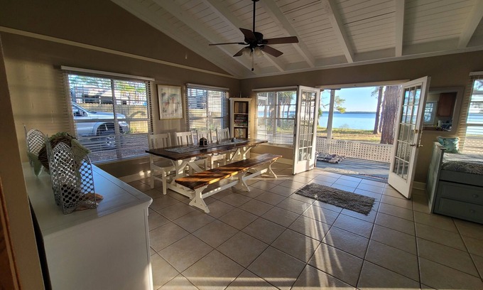 Panacea Cottage | Hideaway Beach Cottage on waterfront with amazing views.