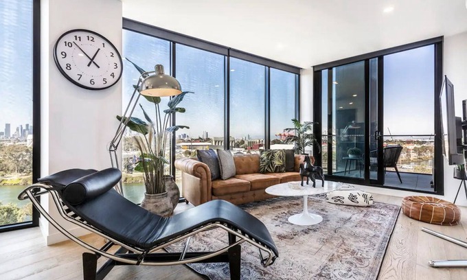 Footscray Apartment | Hip Condo on Maribyrnong River ~ Cityscape Views!