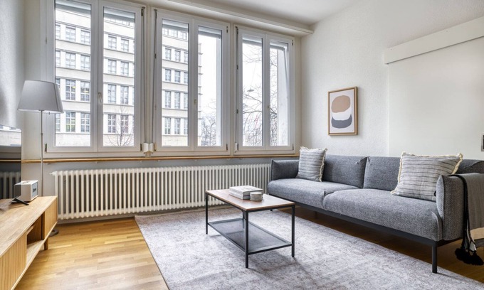 Langstrasse Apartment | Hip Langstrasse 2.5 Room w/Storage & W/D, 2 min to Market, by Blueground