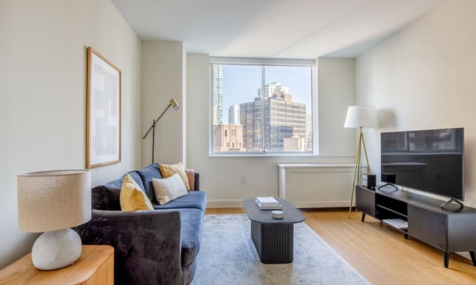 Sutton Place Apartment | Hip Midtown East 2BR w/Gym, Doorman & W/D, nr Parks, by Blueground