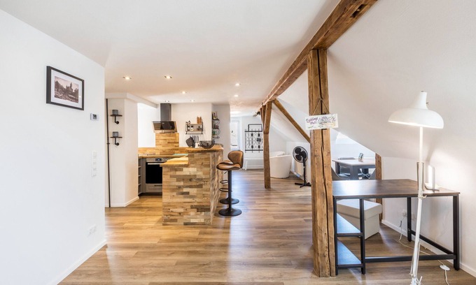 Nordhausen Apartment | Holiday Apartment 'Eichendorff Loft' with Mountain View & Wi-Fi