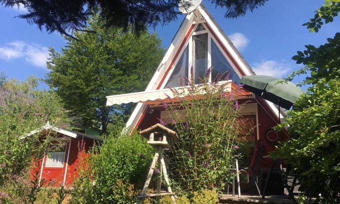 Feriendorf Eichwald House | Holiday home in the Pfalz, WLAN, bio-sauna, quiet and sunny location at the edge of the forest